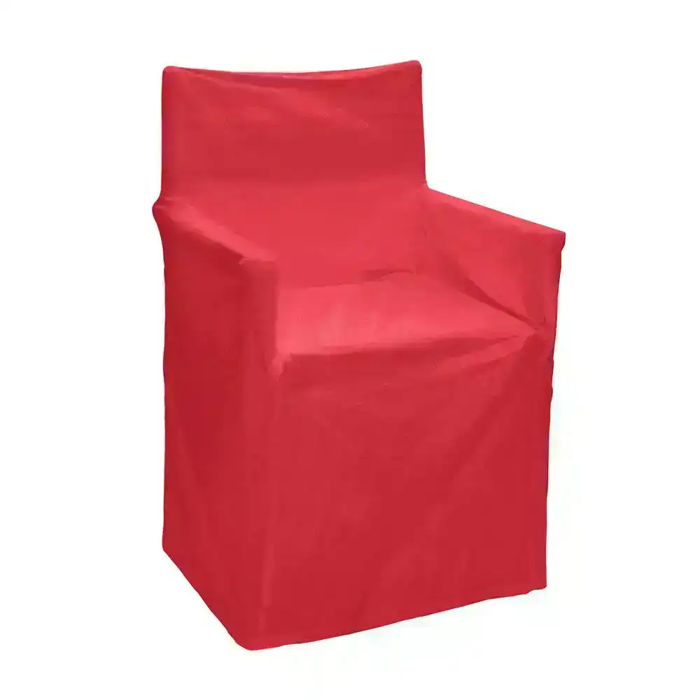 J.Elliot Outdoor Solid 54x12.7cm Cotton Director Chair Cover Seat Protector Red