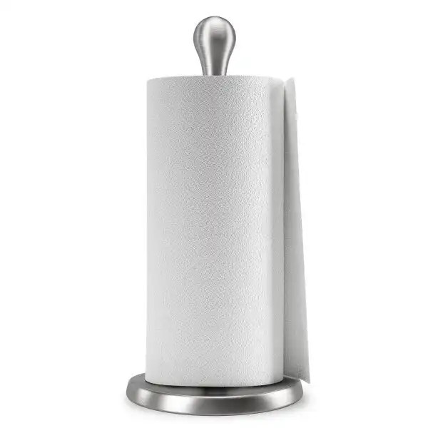 Umbra Tug Paper Towel Kitchen Holder Weighted Dispenser Smoke Steel 65x65x13.5cm