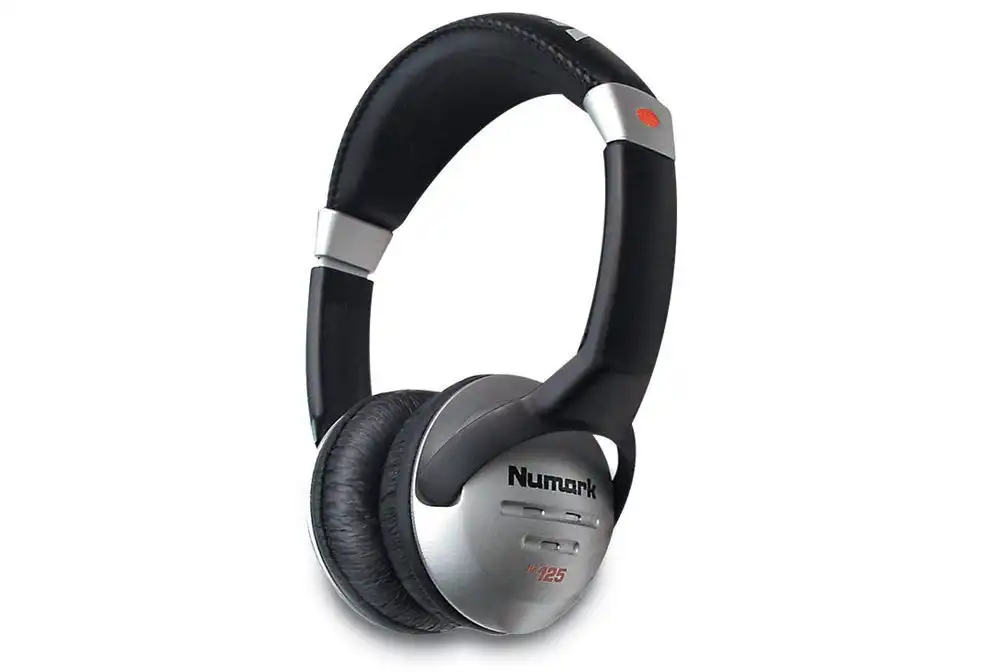 Numark HF125 DJ Headphones 3.5mm/6.3mm Jack Plug Ajustable/Padded/Headband/Audio