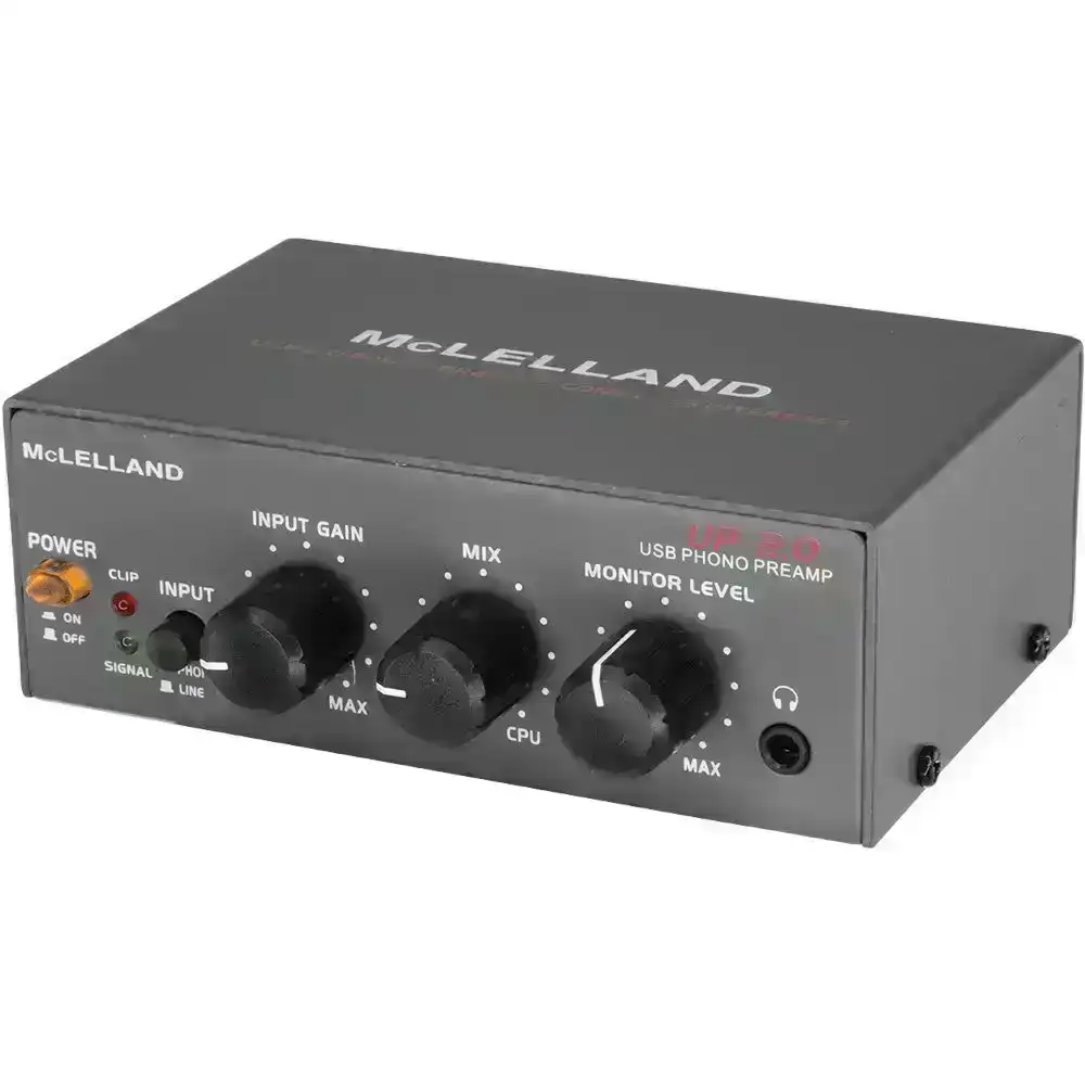 Mclelland Phono Preamp With Line In Usb Rip and Gain Control RIAA Standard