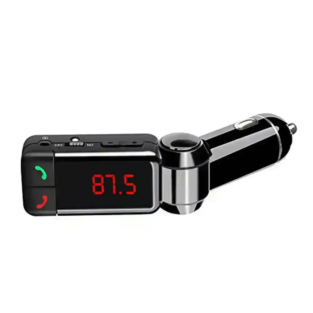FM Transmitter Car Wireless Bluetooth Music/Handsfree Calls for iPhone/Android