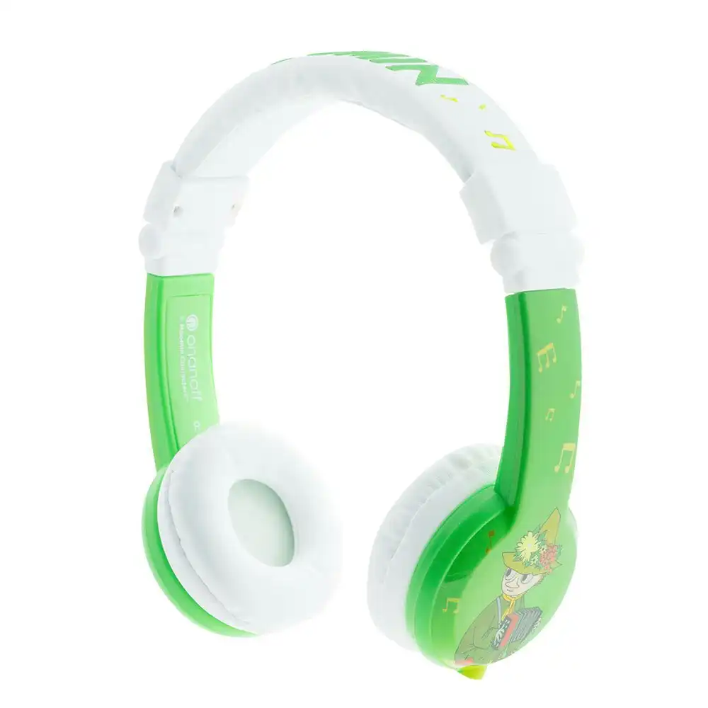 Buddyphones Foldable Moomin Children/Kids Headphones w/ Sharing Jack/Mic Snufkin