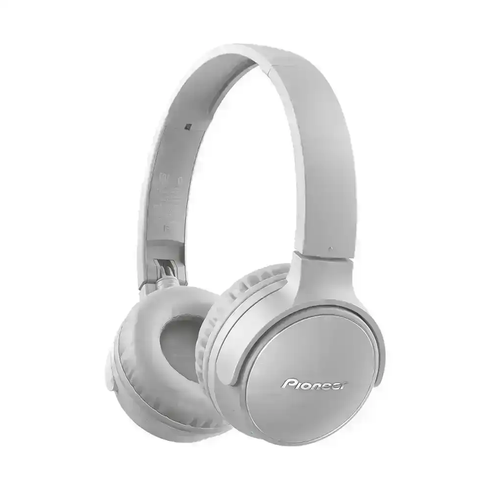 Pioneer S3 Wireless Bluetooth On Ear Foldable Headphones Headset w/ Mic Grey