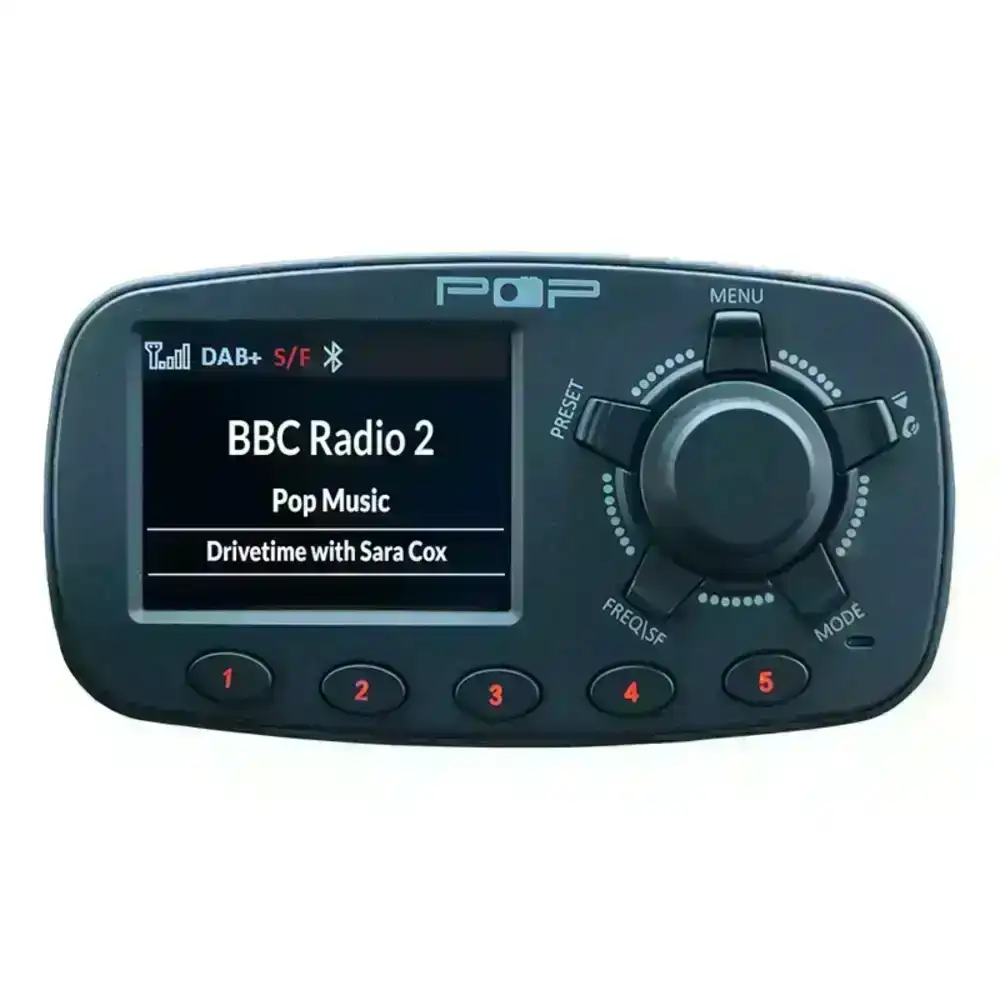 Pop In-Car Digital DAB+ FM Radio & Bluetooth Adapter for Hands Free Calling