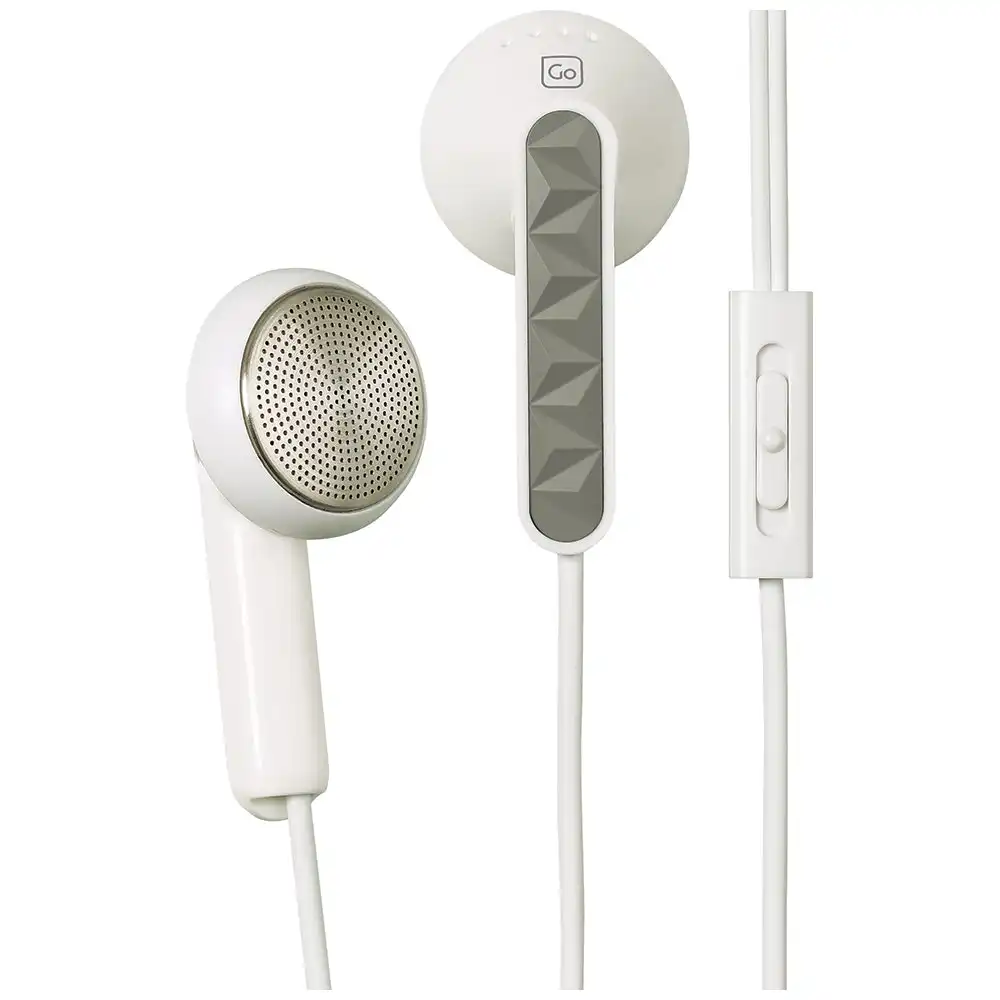 Go Travel Volume Control Stereo In-Ear Earphones 3.5mm Jack for Phones Assorted