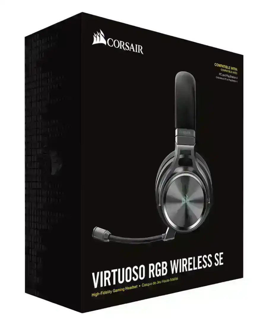 Corsair Virtuoso Wireless Headphone USB/3.5mm Gaming Headset w/ Mic f/Desktop PC