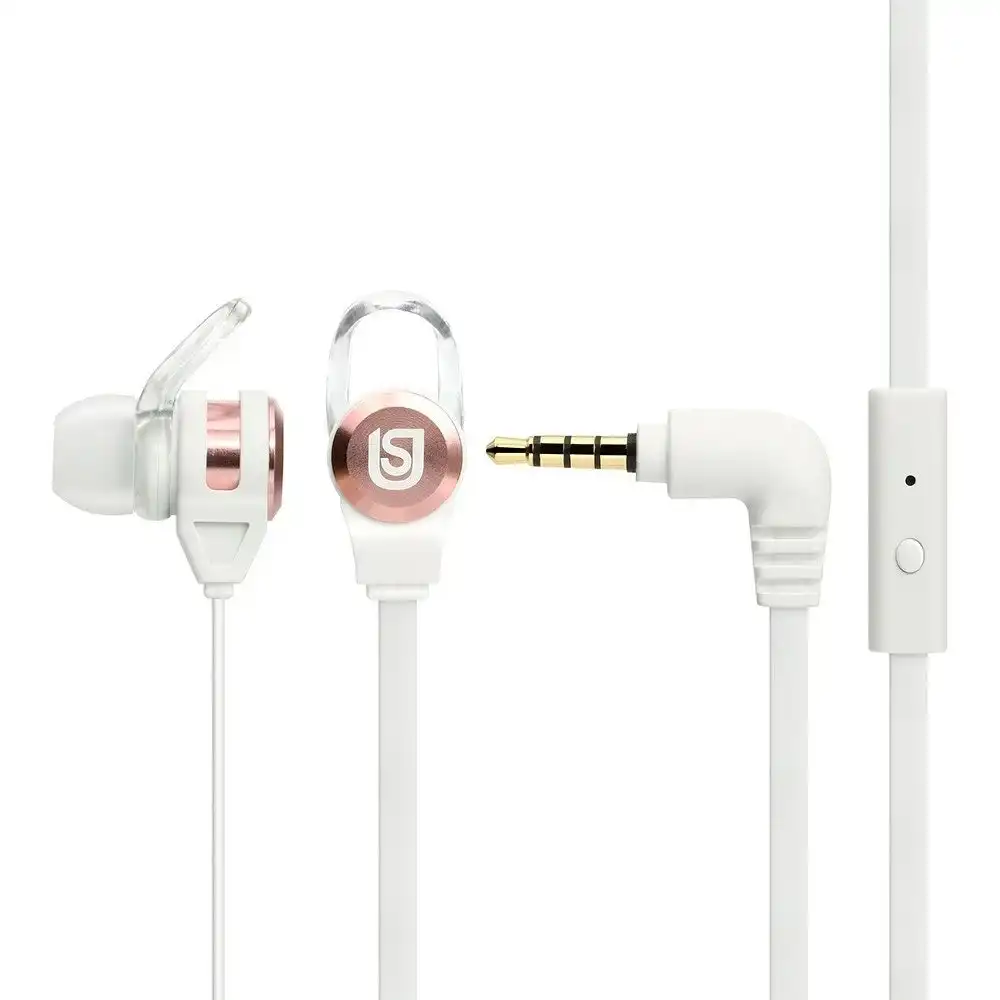 Verbatim Urban Sound EarGear In Ear Earphone/Headset 3.5mm Jack White/Rose Gold