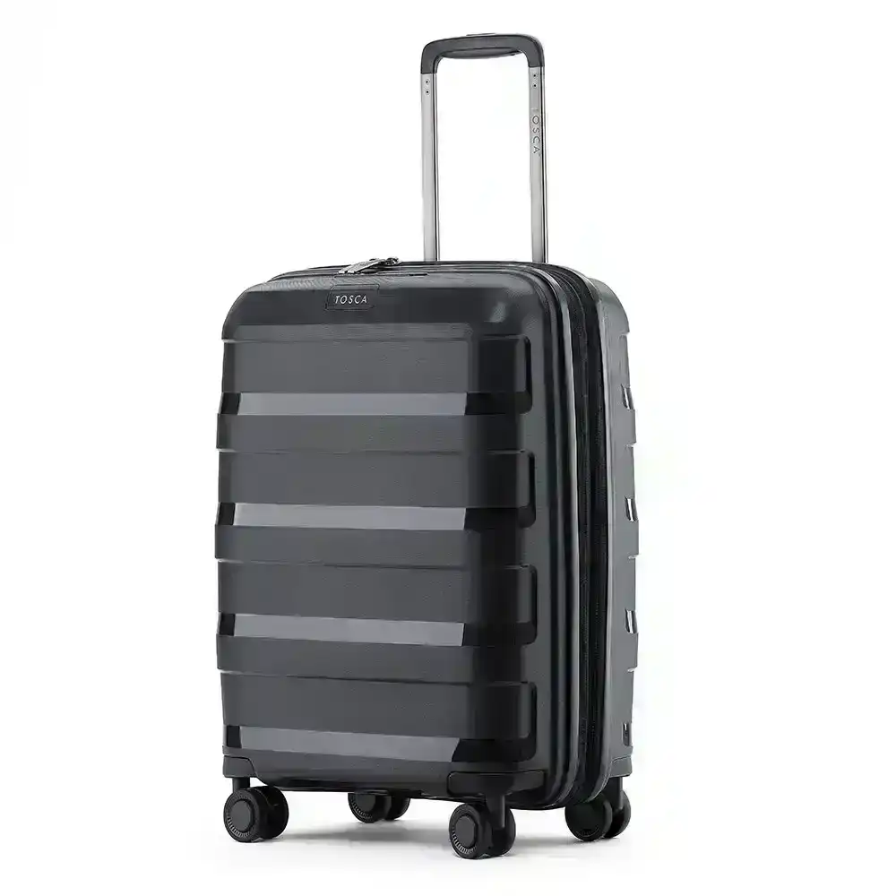 Tosca Comet 88L/25" Hard Case Wheeled Luggage Medium Trolley Suitcase Black