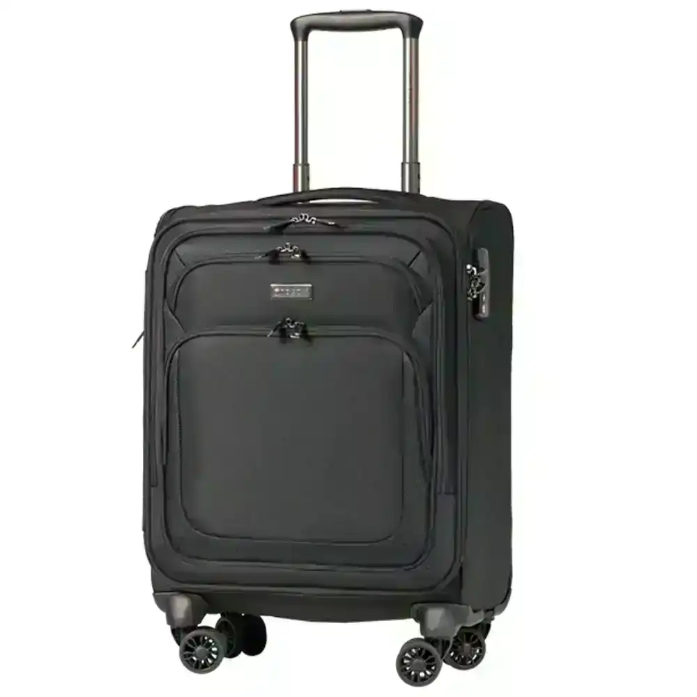 Tosca Oakmont 20" Laptop Onboard Trolley RFID Travel Suitcase Black w/Wheels