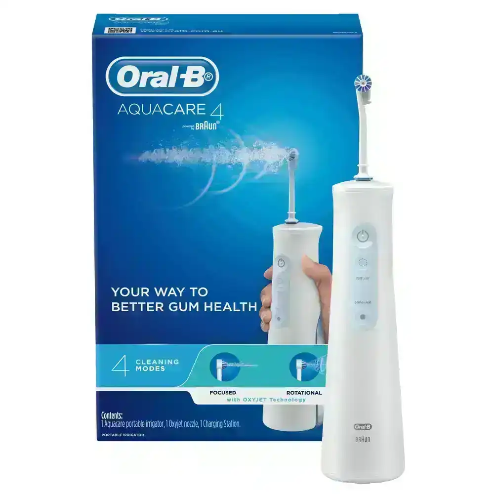 Oral B Electric Rechargeable Aquacare 4 Irrigator Water Teeth Flosser/Cleaner