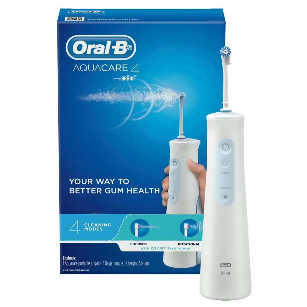Oral B Electric Rechargeable Aquacare 4 Irrigator Water Teeth Flosser/Cleaner
