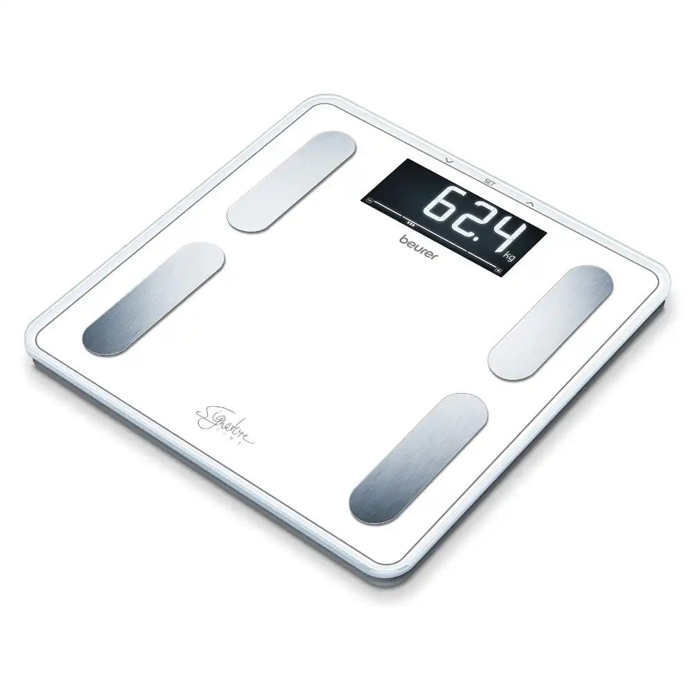 Beurer 200kg Signature Line Diagnostic Digital Bathroom Scale Body Weight/Fat