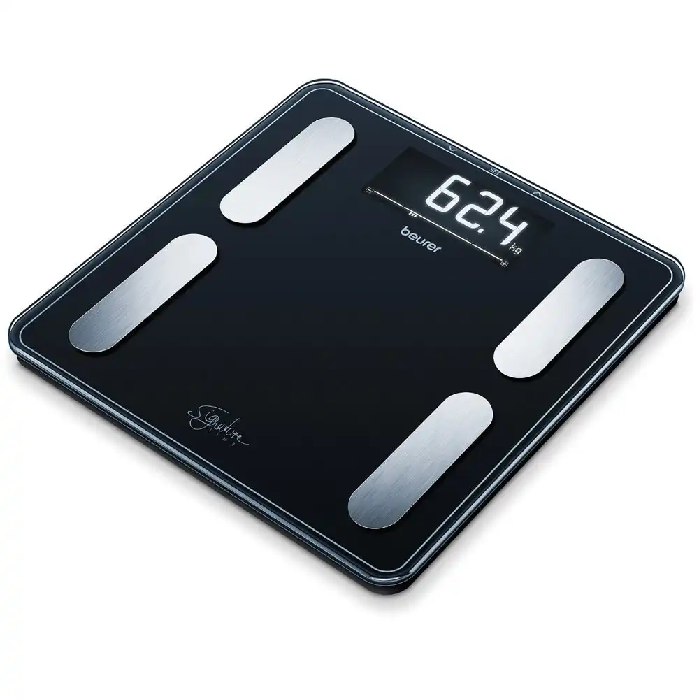 Beurer BF400B Signature Line Diagnostic Digital Bathroom Scale Body Weight Black