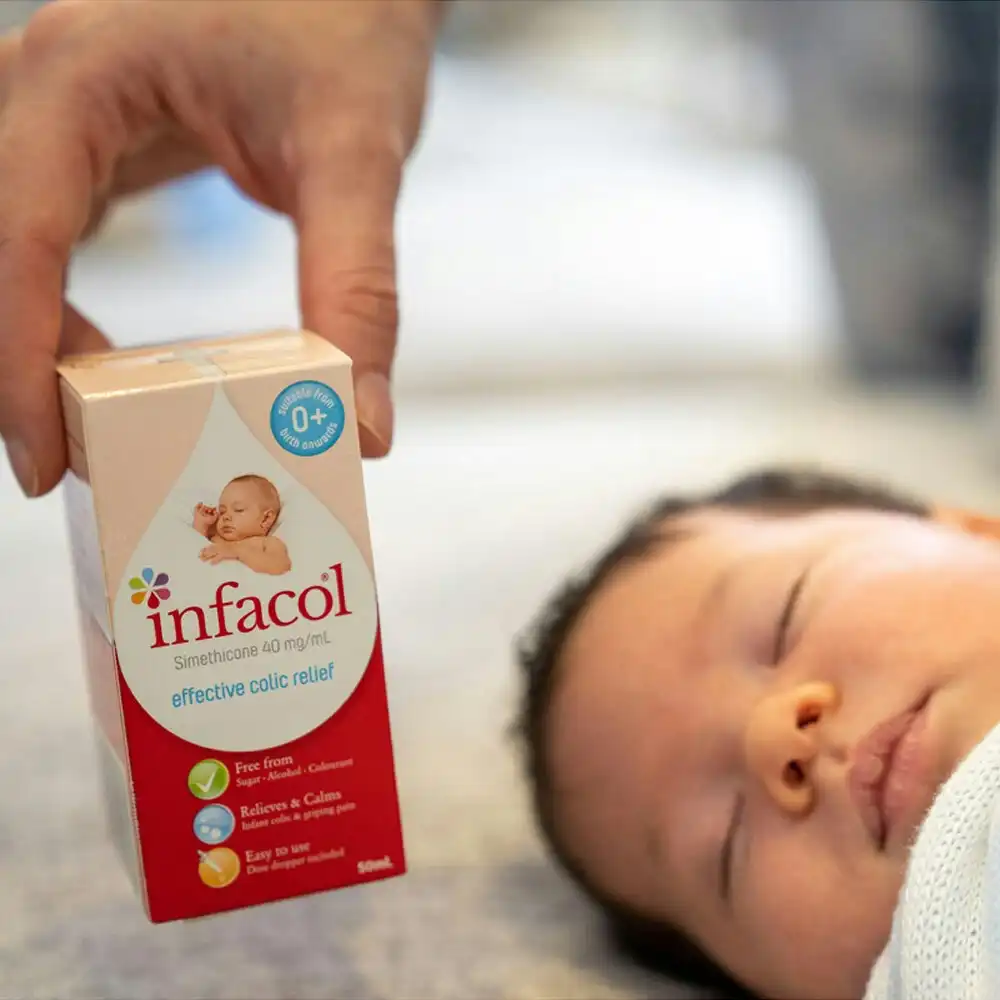 2x Infacol Effective Colic Relief 50ml Baby 0m+ Orange Flavour/Sugar Free