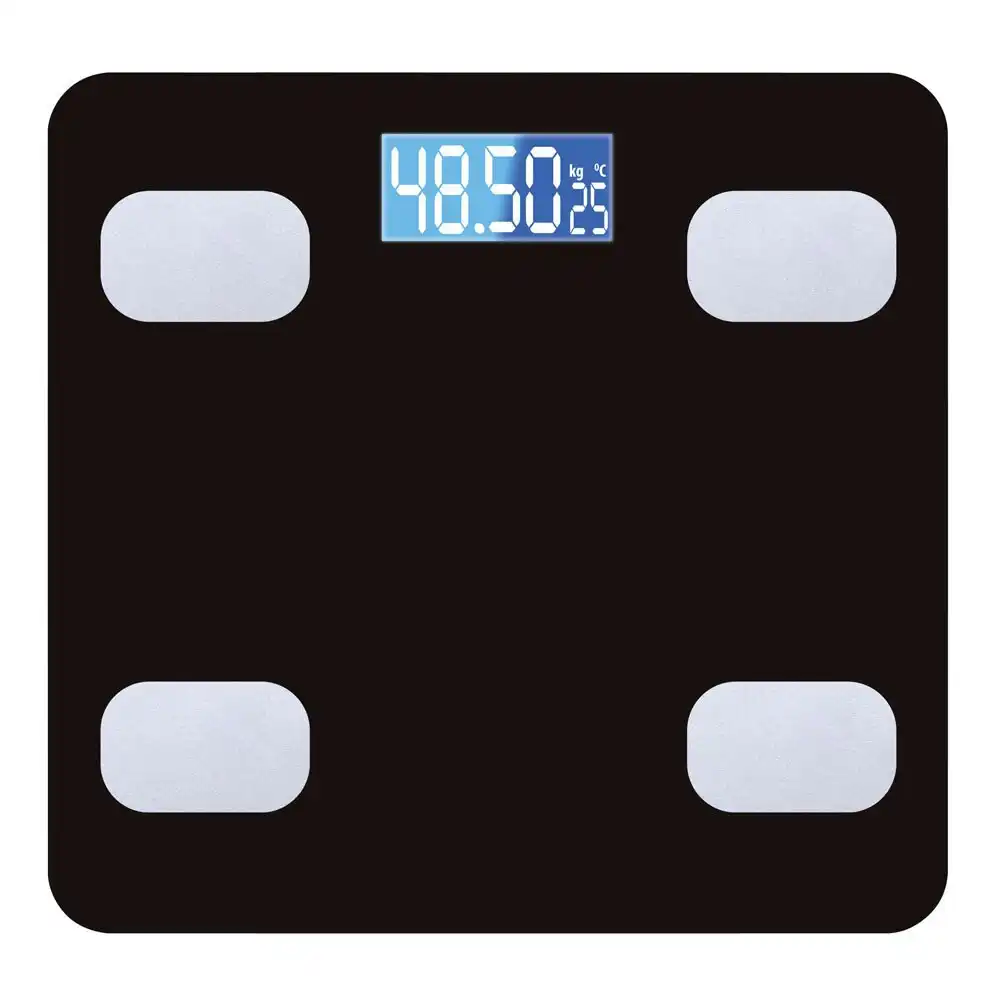 Vistara Active 29cm Digital Electronic Wireless Bluetooth Weight Scale Black