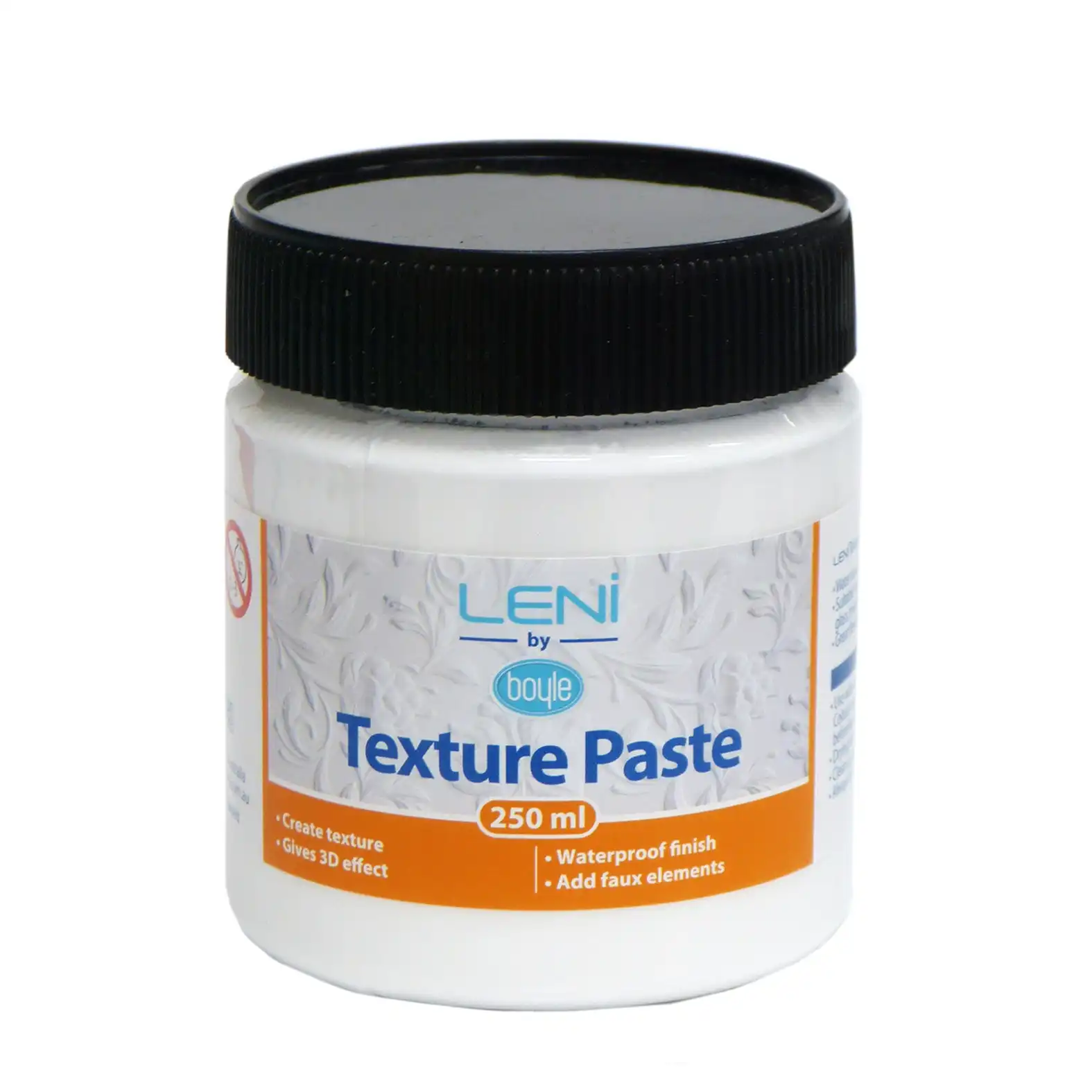Boyle Leni Non-Toxic Waterproof 250ml Texture Paste For 3D Effect/Faux Finish