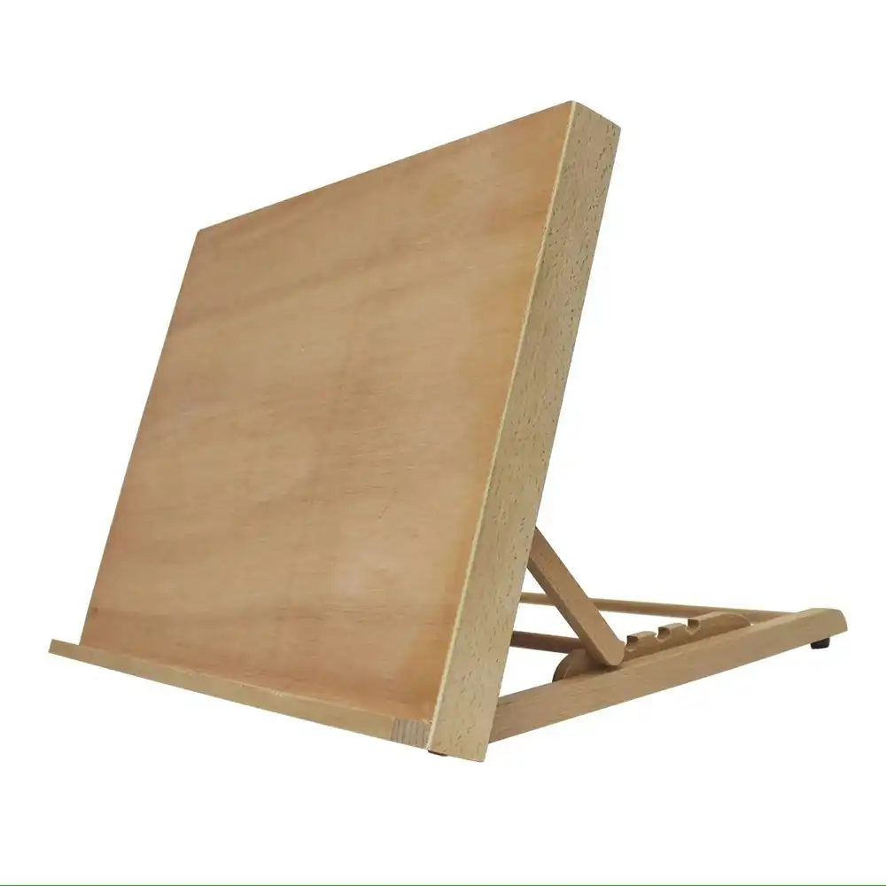 Jasart Adjustable A3 Wooden 47x36cm Drawing Board Easel Foldable Holder Brown