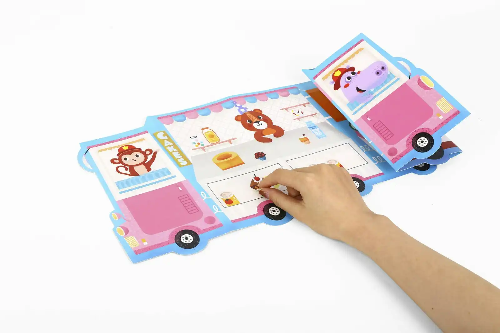 77pc Tookyland Kids Reusable Stickers Activity Pad Art/Craft Kit Play Toy 3+