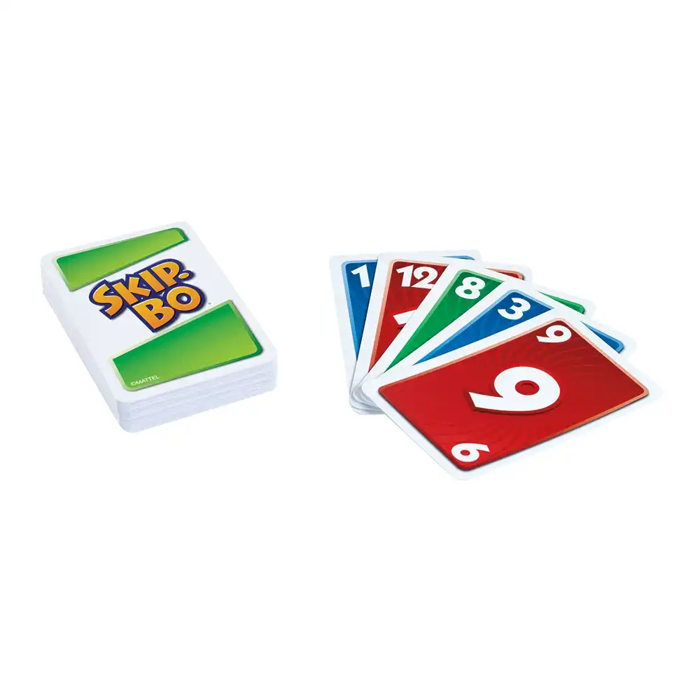 Mattel Games Skip Bo Card Sequencing Number Game Kids/Child 7y+ Family Fun Toy