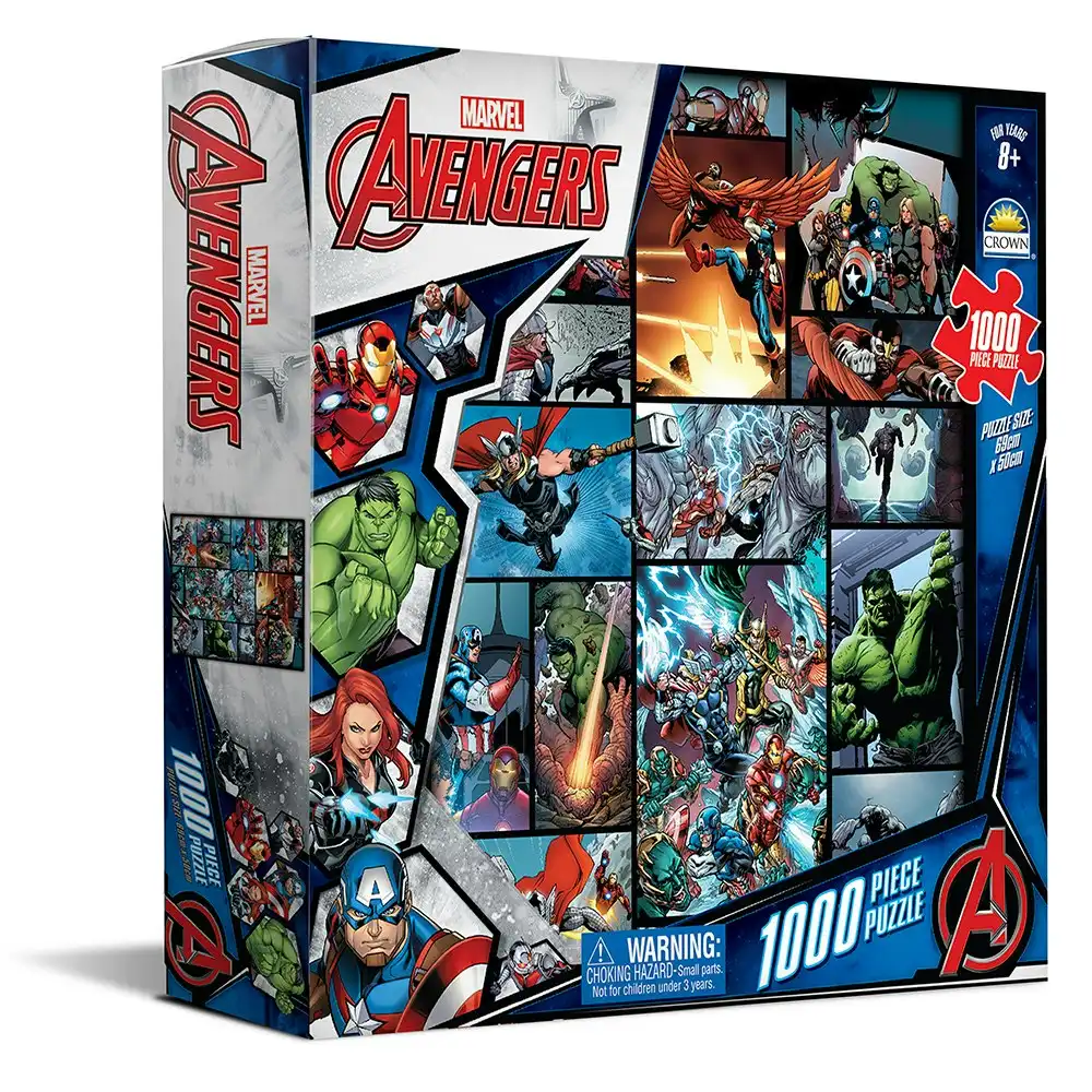 1000pc Marvel 69 x 50cm Kids/Adult Avengers Poster Rectangle Jigsaw Puzzle