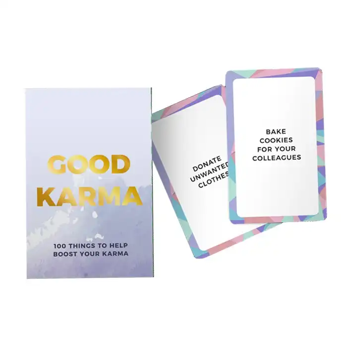 Gift Republic 100 Things Good Karma Daily Positivity Activity Idea Cards/Notes
