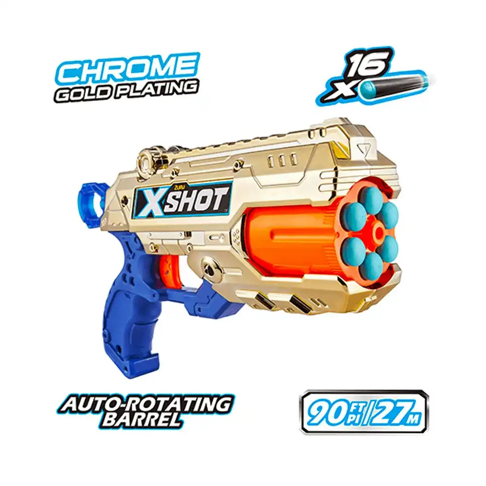 ZURU XSHOT Royale Edition Reflex 6 Blaster Kids/Teen Toy Gun/Luncher/Shooter 8+