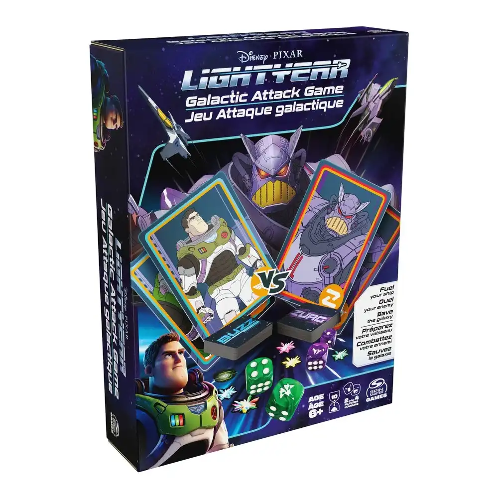 Lightyear/Buzz Lightyear Galactic Attack Card/Board Game Family/Kids 6y+
