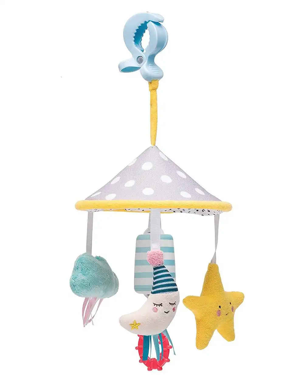 Taf Toys Mini Moon Pram Mobile/Soothing Chime Bells Toy w/ Teether Baby 0m+