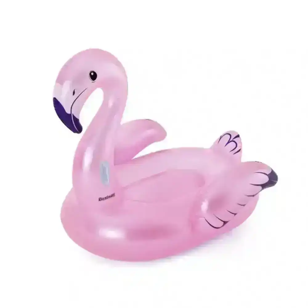 Bestway Luxury 1.73x1.70m Inflatable Flamingo Rider Water Pool Ride On Float