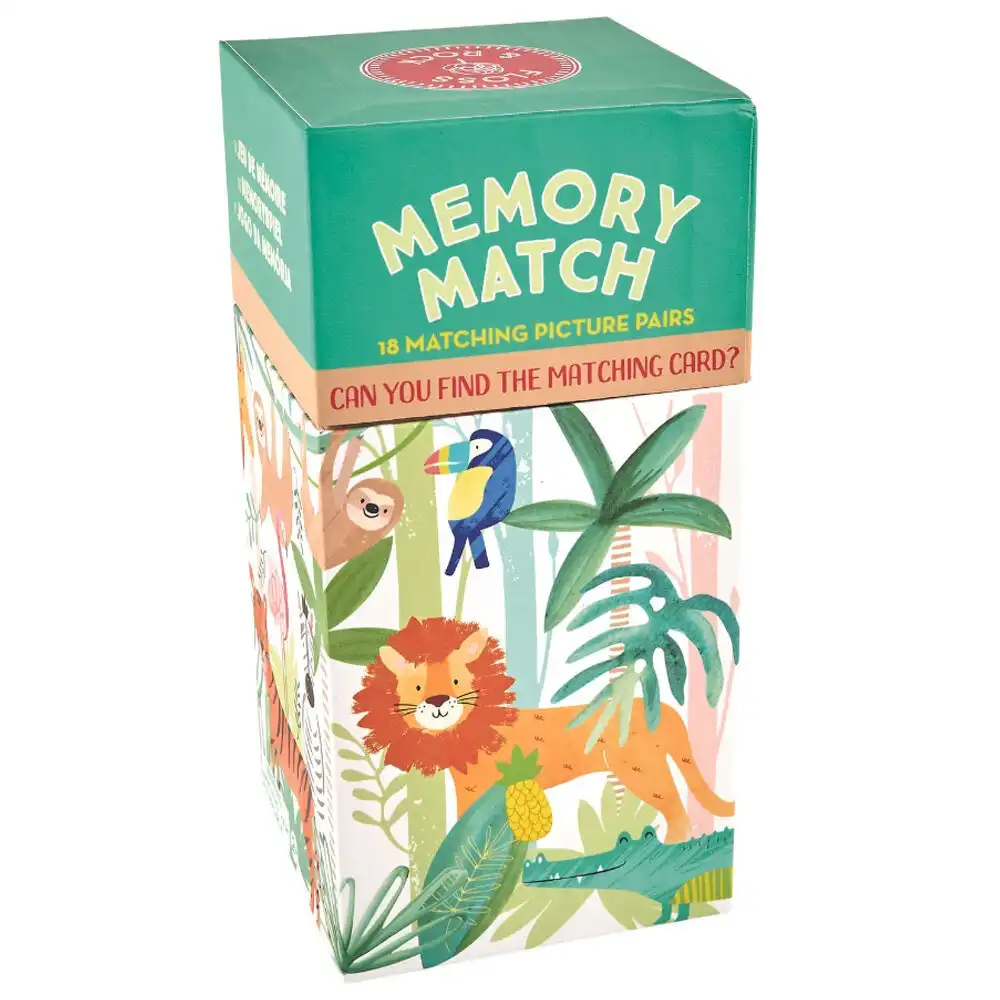 36pc Floss & Rock Memory Match Jungle Card Game Kids/Children Fun Family Toy 2y+