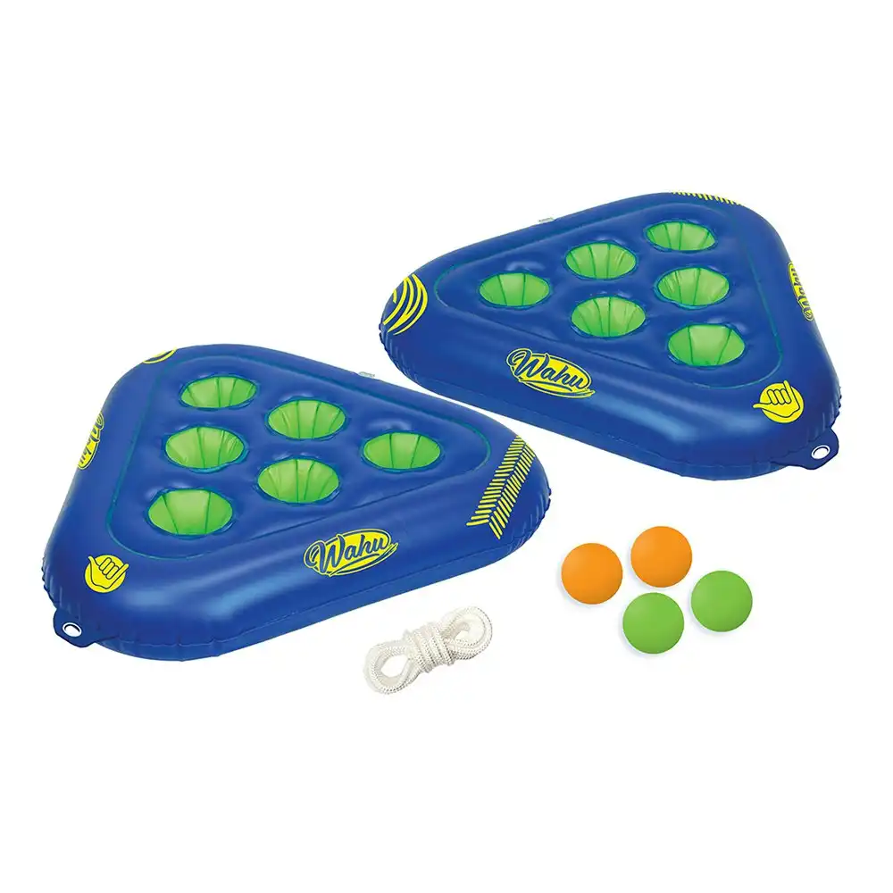 7pc Wahu Blue Inflatable Floating Pool Pong Set Water Game Kids/Children Toy 6y+