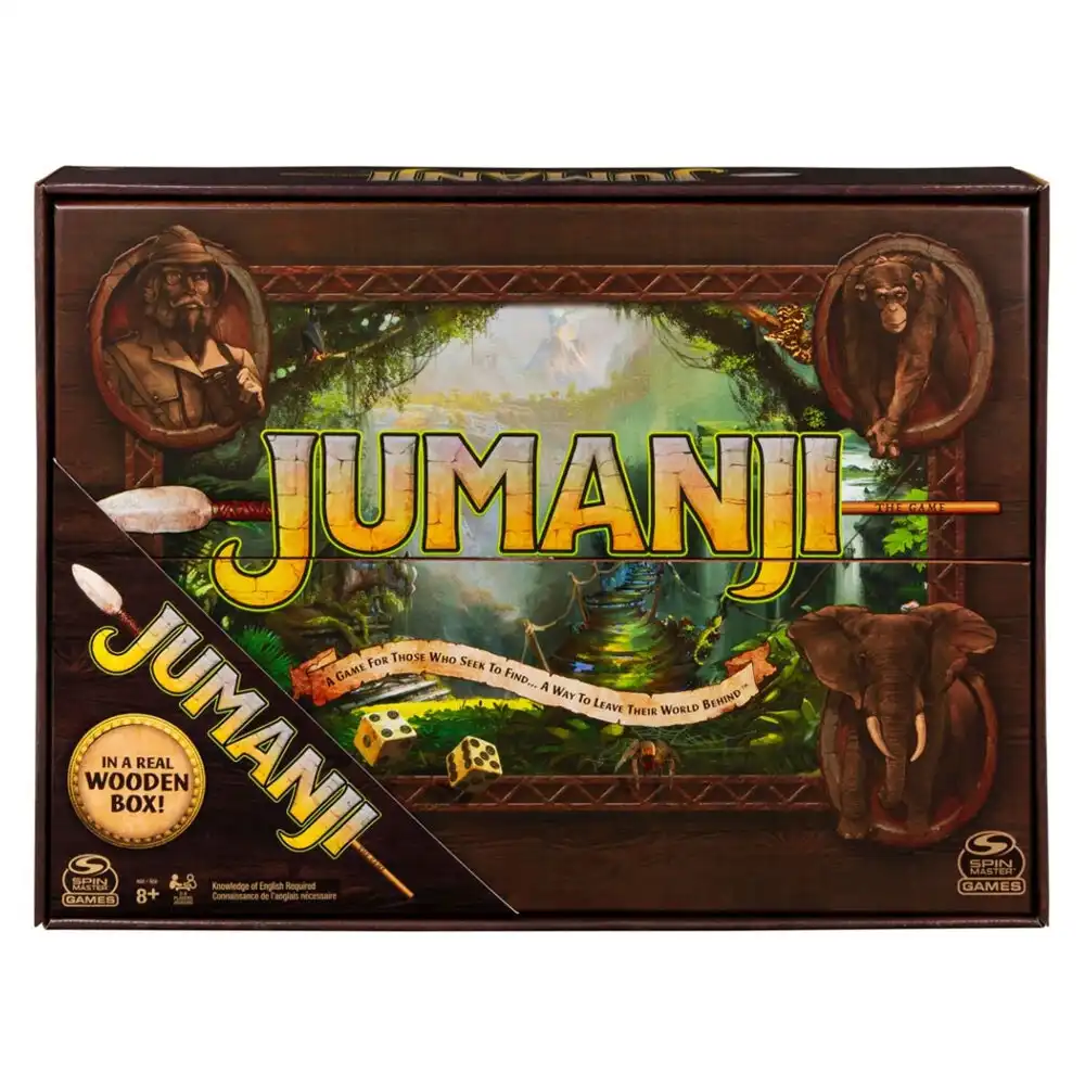 Jumanji The Board Game Wooden Box Edition Kids/Children Fun Party Play Toy 8y+