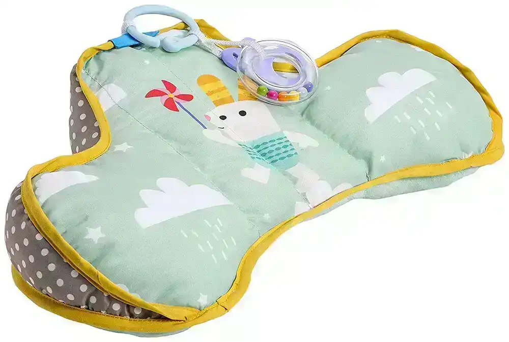 Taf Toys Developmental Tummy Time Pillow w/ Teether/Rattle Toy Baby/Infant 0m+