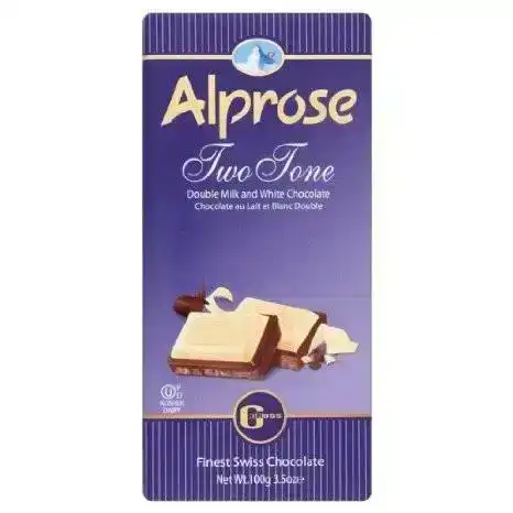 Alprose Two Tone Chocolate 100g