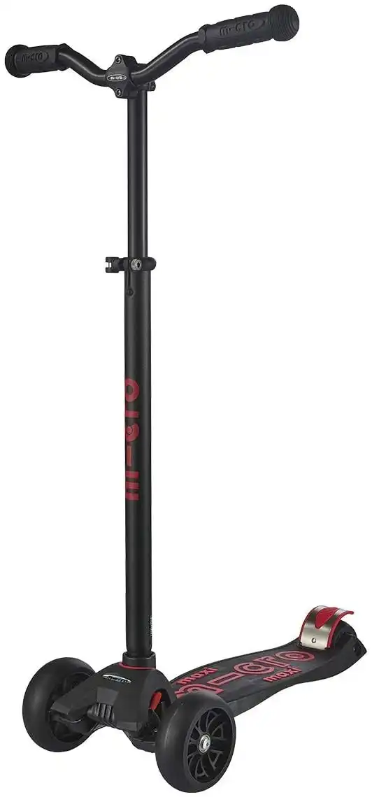 Micro Maxi Deluxe Pro Scooter - Black & Red