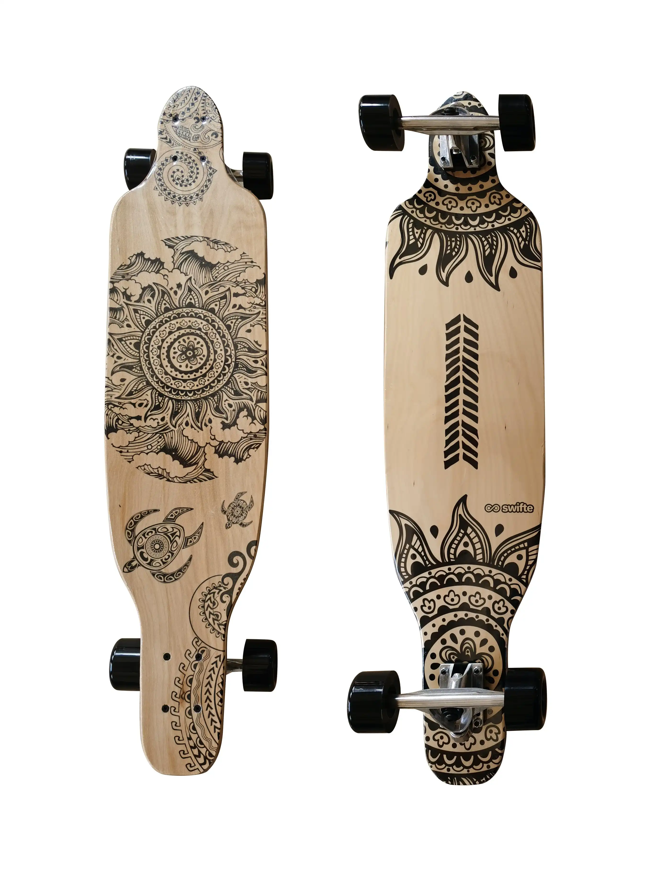 Hana Longboard Collection Longboard Skateboards Bamboo with Hard Maple 