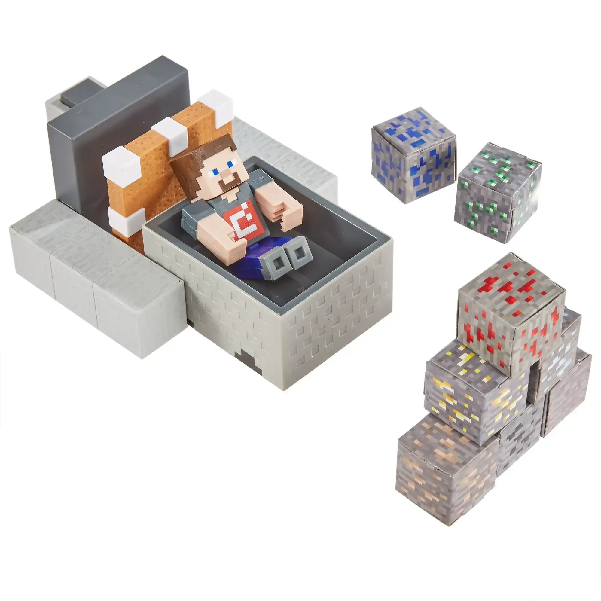 Minecraft Papercraft Overworld Minecart Pack New