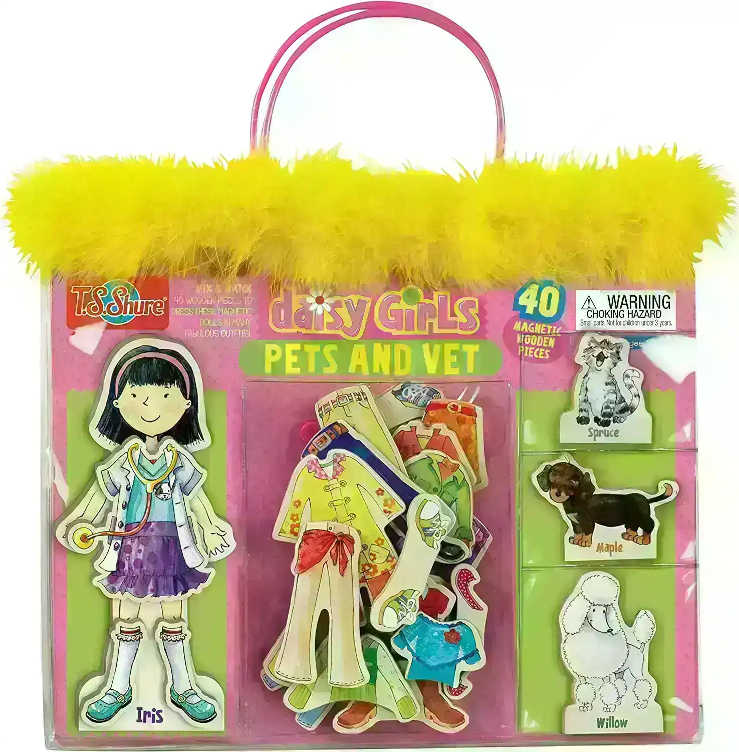 Veterinarian 40 Piece Wooden Magnetic Dress-Up Doll