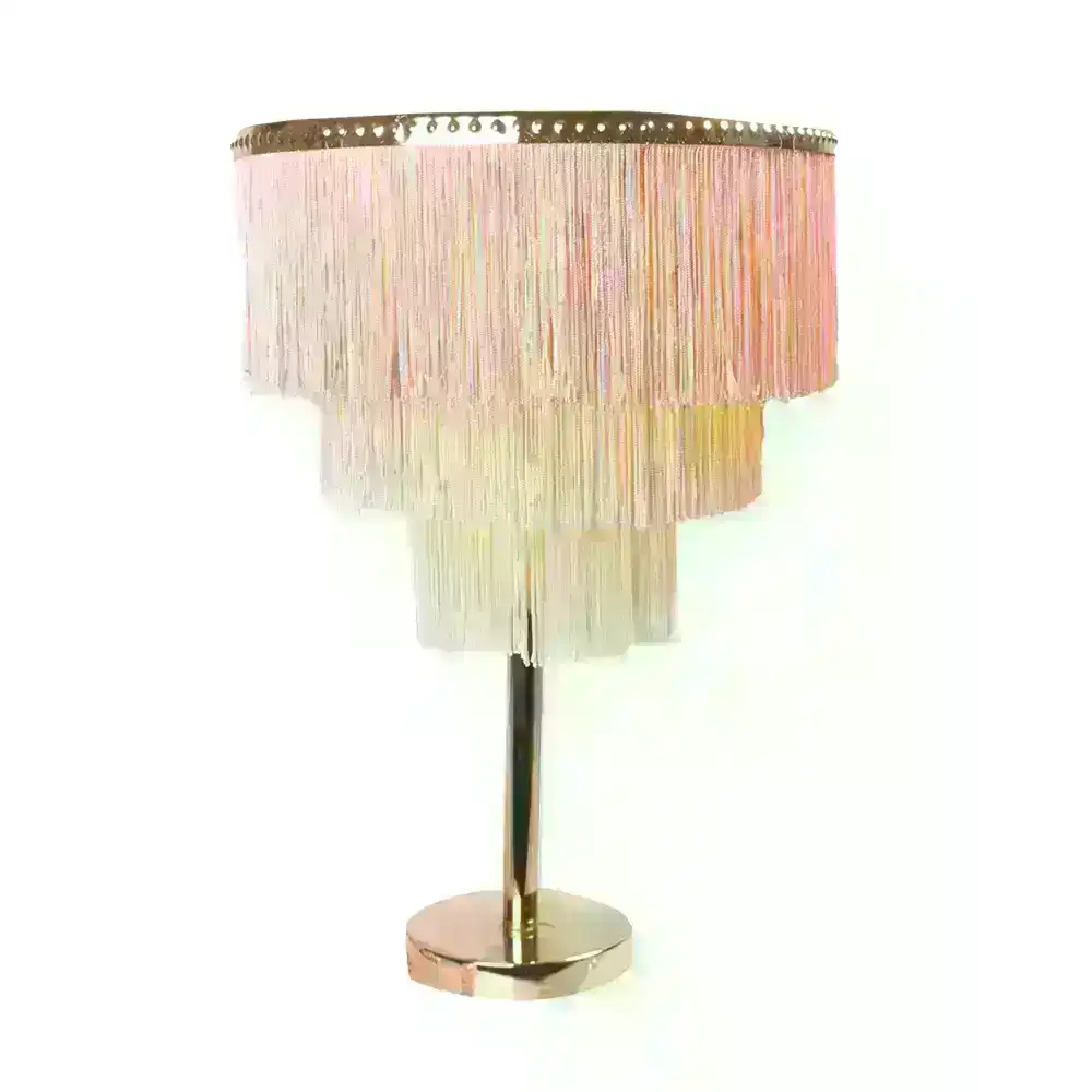 Ombre Fringe Table Lamp