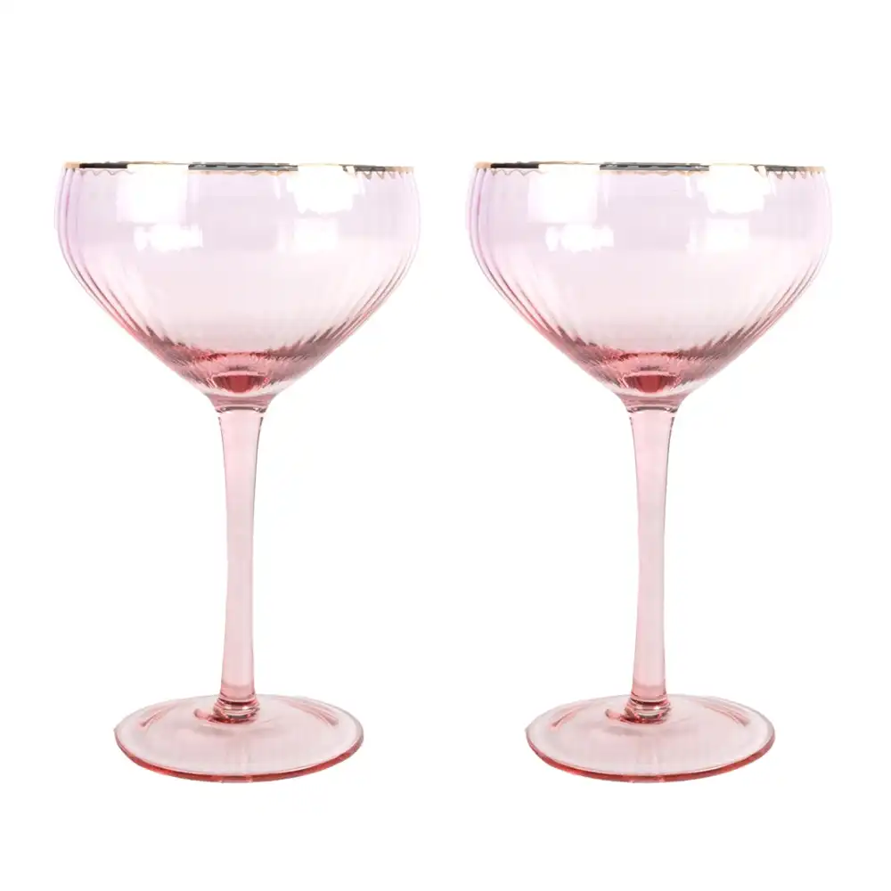 Refined Gifts Coupe Glasses Pack of 2