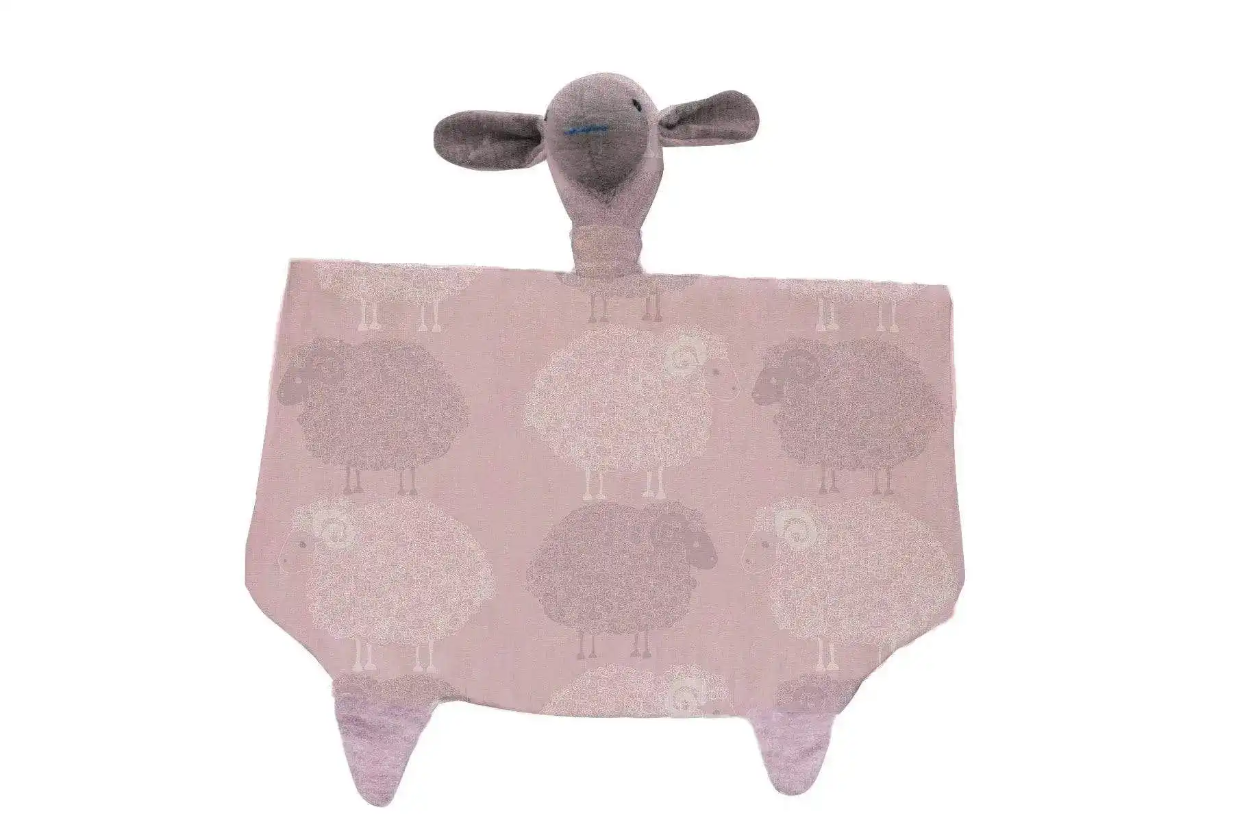 Merino Kids Snuggle Toys - Pink Sheep Print
