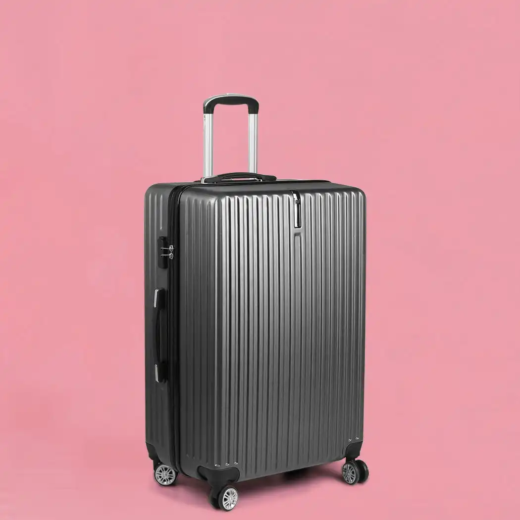 Slimbridge 24" Inch Luggage Suitcase Travel TSA Lock Hard Shell Carry Dark Grey