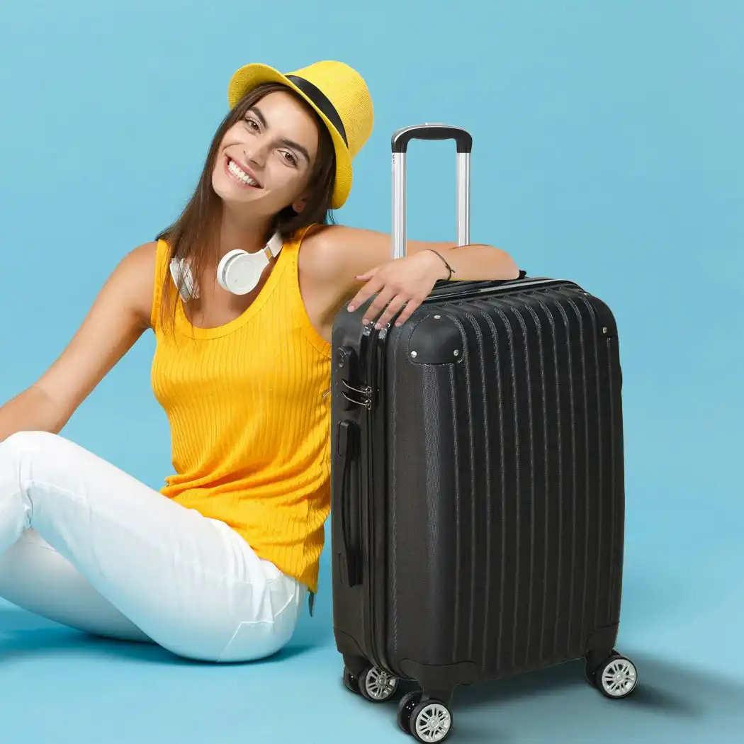Slimbridge 20" Luggage Suitcase Code Lock Hard Shell Travel Carry Bag Trolley