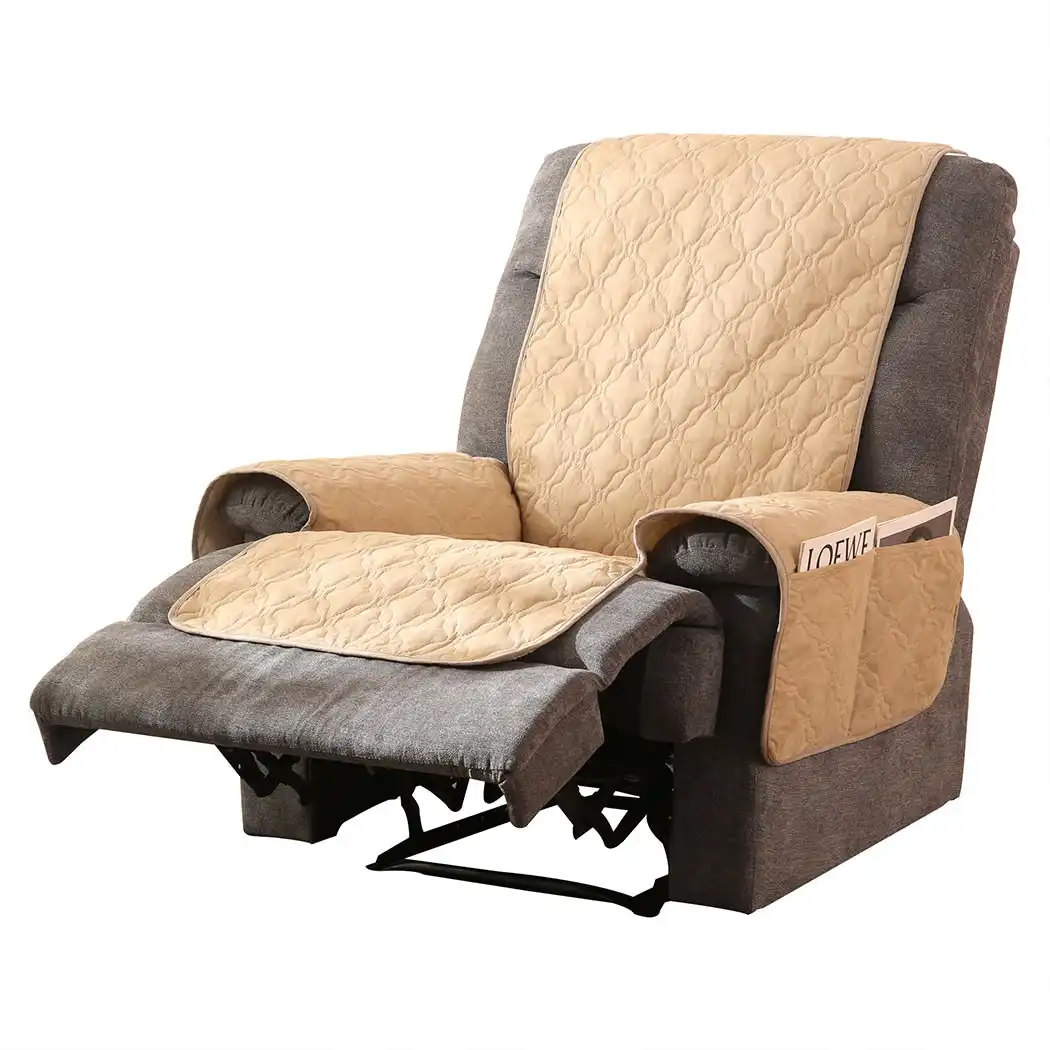 Marlow Recliner Sofa Slipcover Protector Mat Massage Chair Waterproof M Beige