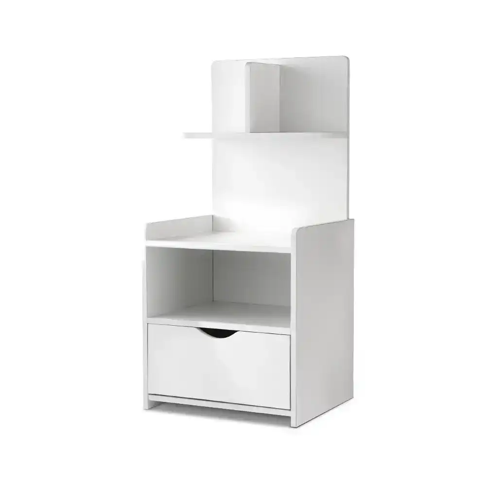 NNEDSZ Bedside Table Cabinet Shelf Display Drawer Side Nightstand Unit Storage