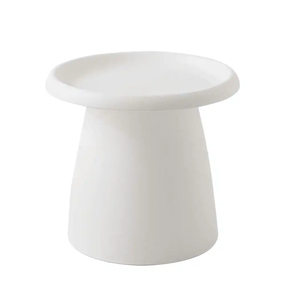 NNEDSZ Coffee Table Mushroom Nordic Round Small Side Table 50CM White