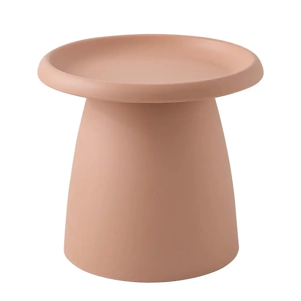 NNEDSZ Coffee Table Mushroom Nordic Round Small Side Table 50CM Pink