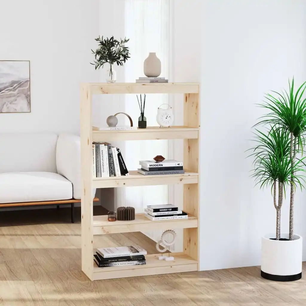 NNEVL Book Cabinet/Room Divider 80x30x135.5 cm Solid Wood Pine