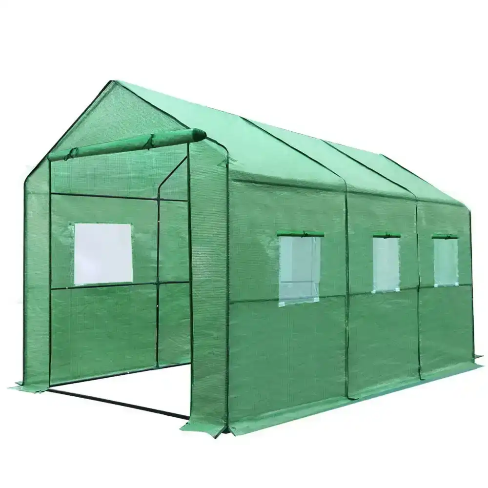 NNEDSZ Greenfingers Greenhouse Garden Shed Green House 3.5X2X2M Greenhouses Storage Lawn