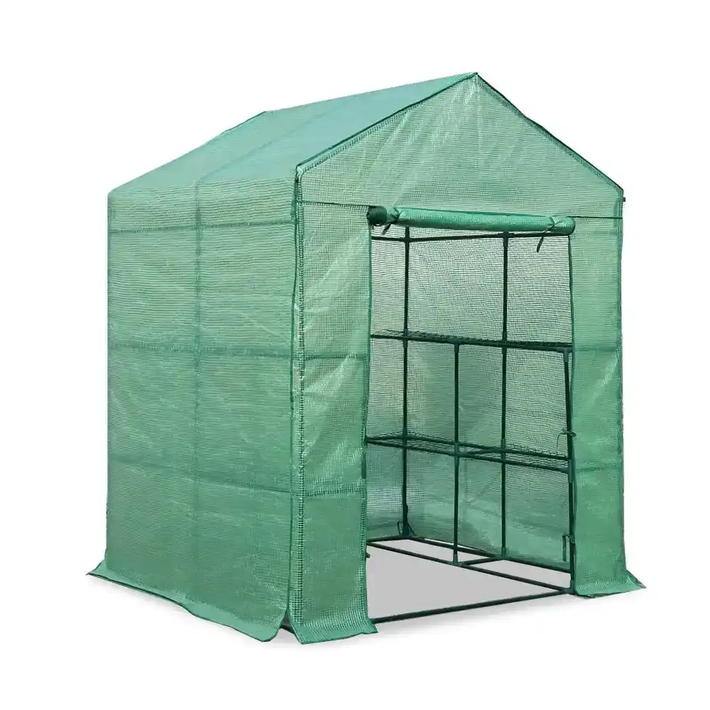 NNEDSZ Greenfingers Greenhouse Green House Tunnel 2MX1.55M Garden Shed Storage Plant